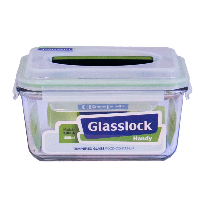 GLASS LOCK 1800ml Handy Food Container, 1 EA