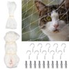 Geluode Cat Safety Net for Balcony and Window, Transparent Cat