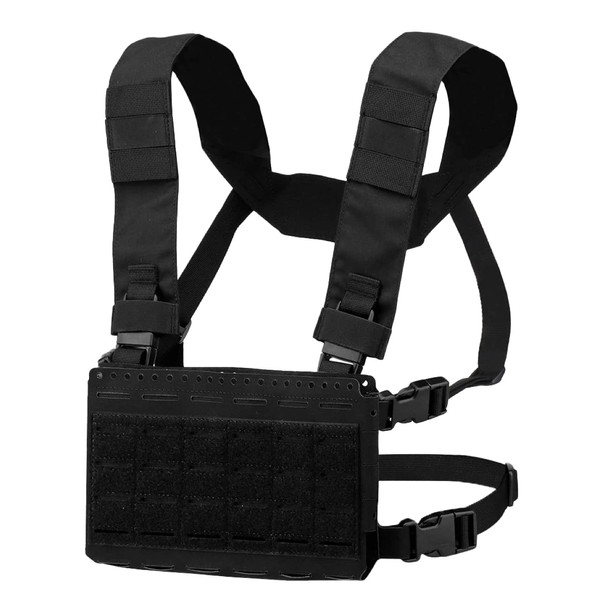 [TAILOR JAPAN] Real Nylon Chest Rig MK5 Micro Chest Rig, Lightweight, Lightweight, Tactical Vest, Survival Game Vest (Black)
