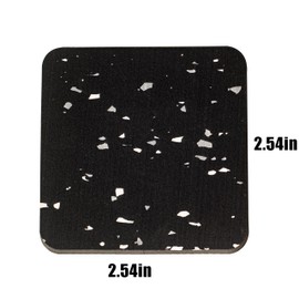 Bike Mat Pads, Treadmill Mat Pads for Exercise Equipmentwith High Density Rubber for Protect Floors 3.94" x 3.94" x 0.6" (8 PCS) Black