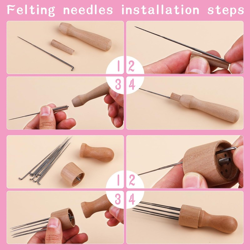 Complete Wool Felting Tools, Needle Felting Kit, Needle Felting Tools