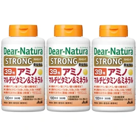 Dear Natura Strong 39 Amino Multivitamin & Mineral, 100 Day Supply (100 g) x 3 Bottles