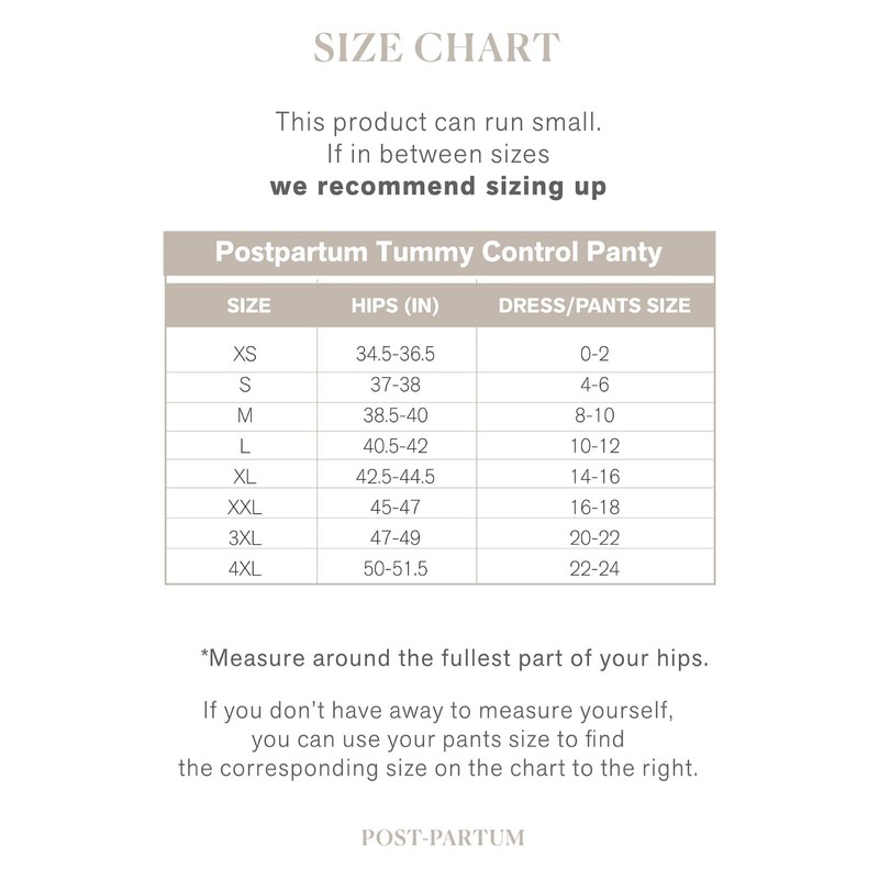 Leonisa Postpartum Tummy Control Belly Band Underwear Postpartum Panties Beige