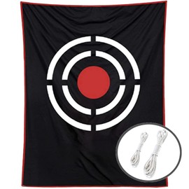 Golf Target 0.75x1m Cord Golf Net Replacement Target Golf Practice Equipment Black Outdoor Velvet
