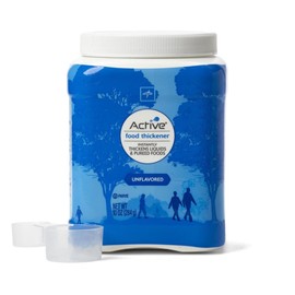 Medline Active Instant Food Thickeners, Unflavored, 10-oz Jar