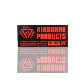 DRESS Air Design Sticker/AIRBORNE PRODUCTS BLACK