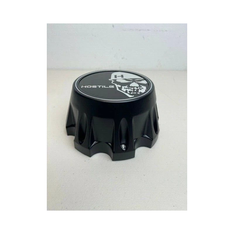 Hostile Special Edition Skull Logo Matte Black Wheel Center Cap