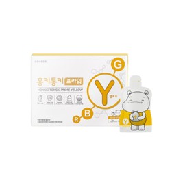 Soah Ham Hamsoa Hongki Tongki Prime Yellow Red Ginseng Pouch 15ml 30 sachets 1 box 1 month / 함소아 홍키통키 프라임 옐로우 홍삼 파우치 15ml 30포 1박스 1개월