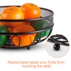 Huahong Fruit Basket with Banana Holder, Fruit Bowl, Metal Vegetable