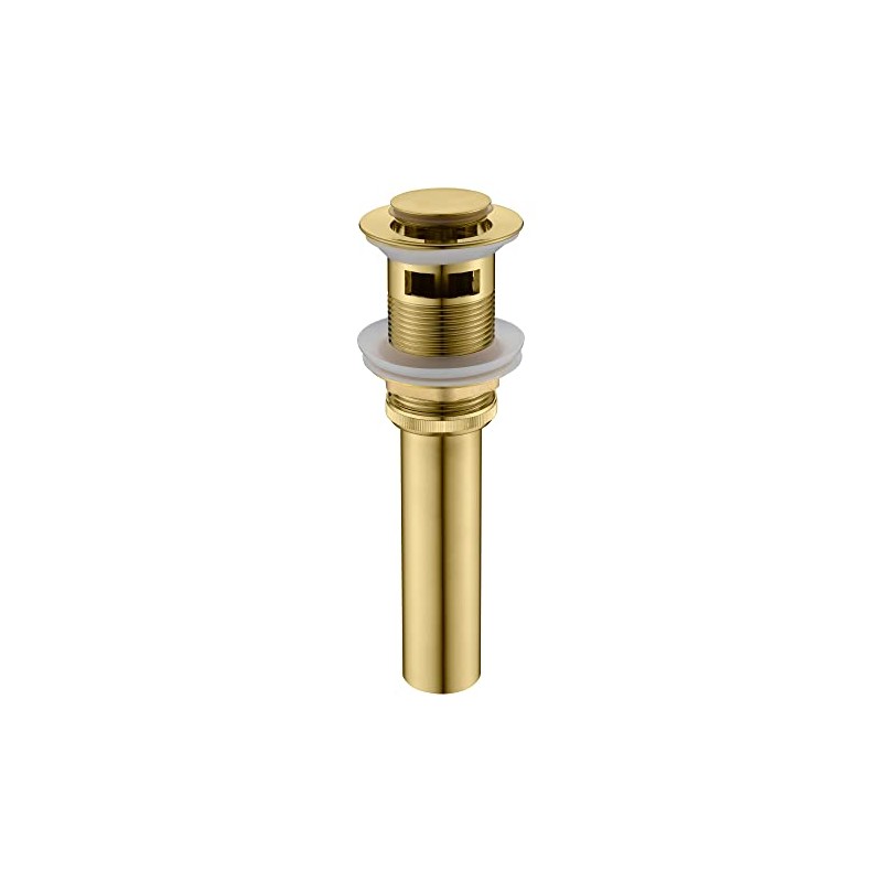 SUMERAIN Brass Pop Up Drain Stopper for Bathroom Sink with