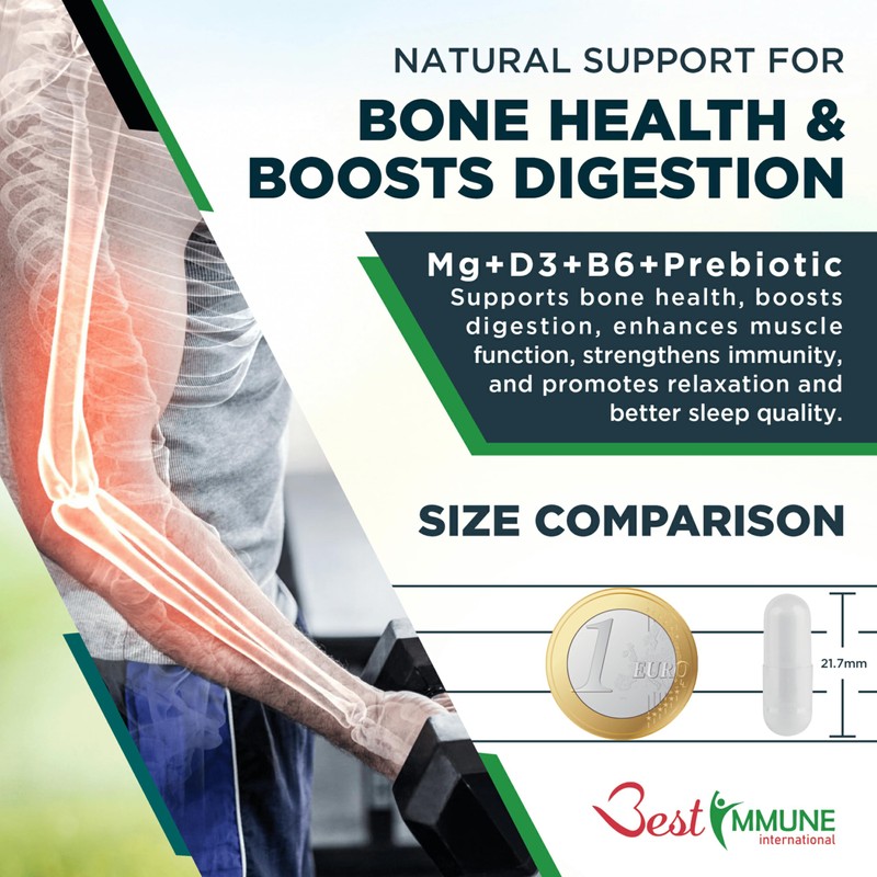 Immune Boost Magnesium Lactate Vitamins B6 & D3 and Inulin