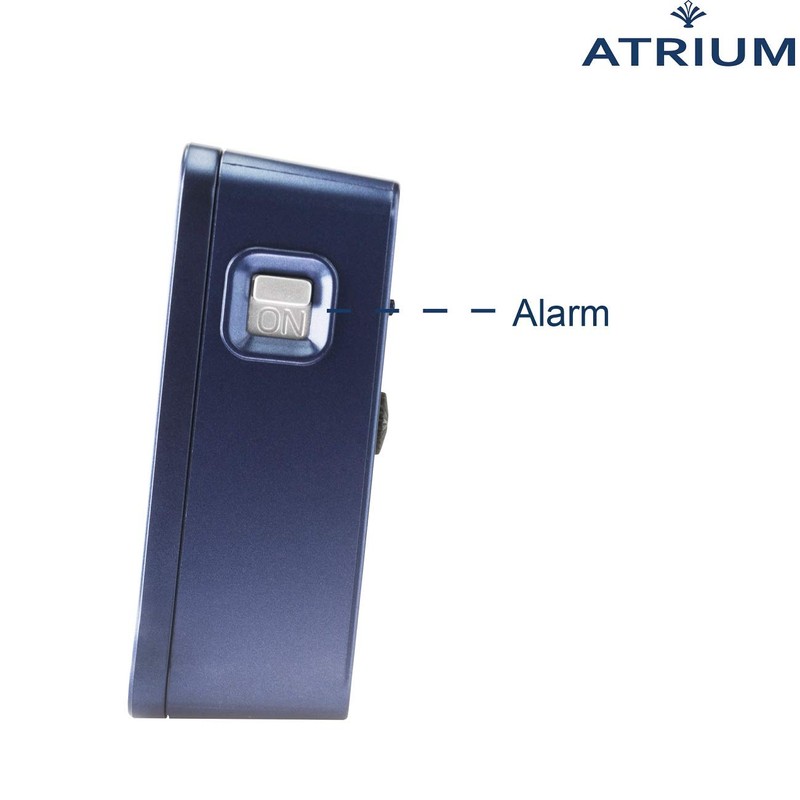 Atrium A660-5 Radio Controlled Alarm Clock Analogue Quartz without Ticking
