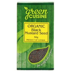 Green Cuisine Organic Mustard Seeds Black 50 g (Pack of 6)