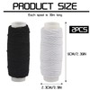 Premium Elastic Sewing Thread 2-Pack, 30m Each, Strong and Stretchable