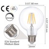Simba Lighting LED Edison Vintage Vanity Globe Filament G25 (G80)