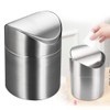 MEIYAXINWIN Desktop Rubbish Bin, Table Bin, Small, Diameter 12 x