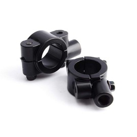 2 piezas de Abrazaderas de montaje en espejo de manillar, 7/8" abrazadera de montaje del manillar del espejo de la motocicleta para Moto, Bicicleta, Dirt Bike, ATV