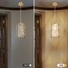 Zlierop Brushed Gold Pendant Light, Modern Kitchen Pendant Lighting Over