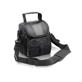 FOSOTO Waterproof (With Waterproof Cover) Black Camera Bag for Canon EOS M10 M2 Mrak II M50 Rebel T3i T4i T5 SL1 7D 80D 90D,Nikon p600 D3300 D3400 D3500 D5300 D5600 D55500 D50 0 D72 Compatible with 00, Sony RX10M3 and More, Mobile Bag, Light and Convenient SLR Camera Case, Camera Bag (Large)