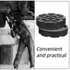4 Pcs Car Jack Pad: Slotted Trolley Jacking Rubber Blocks,