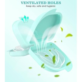 Protector antimolienda, protectores bucales para dormir, protectores nocturnos para rechinar dientes para adultos, 4 protectores bucales reutilizables