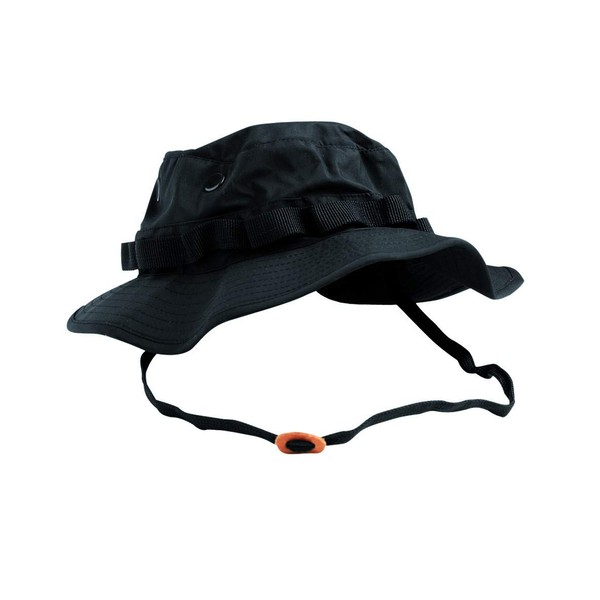 Mil-Tec Boonie Hat, US Military Type, TRILAMINAT 3 Layers, Waterproof, Breathable, Waterproof, Breathable, Black, Men's S, Black