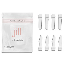 Dermaplane Razor Refills by Jill Razor | 8 Single-Use Dermaplane Refill Blades for 8 Shaves, Facial Hair Remover for Sensitive Skin Exfoliation | Requires Jill Starter Kit Purchased Separately