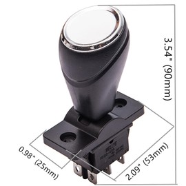 Weelye Children's Electric Joystick Toy Bumper Car - Forward and Backward Switch, 360-Degree Rotation, Push Rod Shift Toggle Switch Replacement Parts