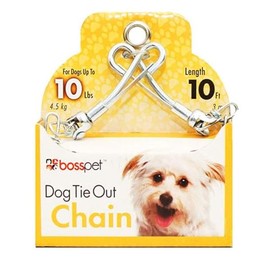 10' Small Dog Swivel Chain Tie-Out Boss Pet Products Pet Supplies 53010