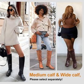 Vepose Women's 948 Knee High Boots, Black, Size 8 US -Tall Riding Boot with Zipper(CJY948 Black 08)