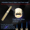DOUBFIVSY Butane Torch Lighter, Refillable Kitchen Cooking Torch with Safety