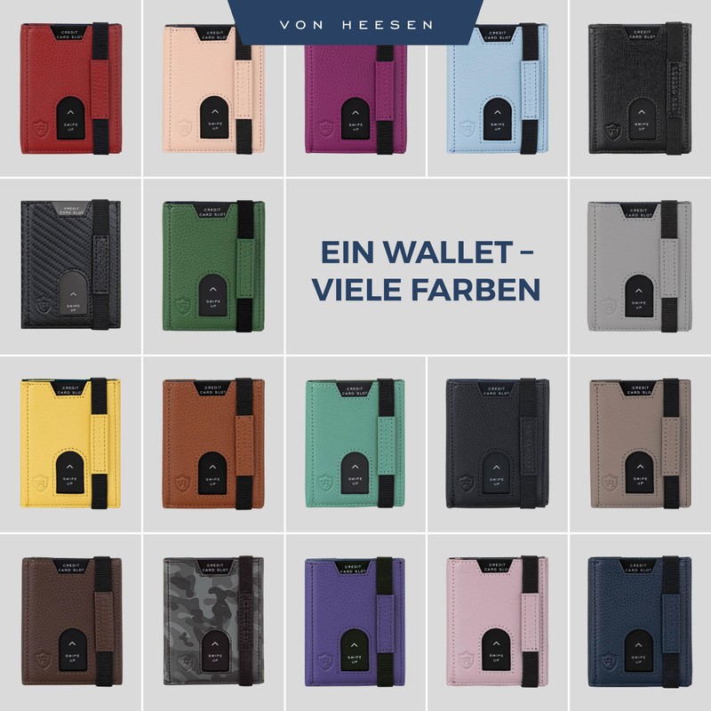 Von Hessen Slim Wallet with RFID Protection – Card Case