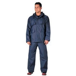 Mens Rain Suit - Two Piece Microlite PVC, Navy Blue, 2X-Large by Rothco