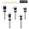 9PCS Flush Trim Router Bit Set, 1/4 inch Shank, Straight