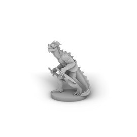 Lizardfolk Rogue Tabletop DND Gaming Miniature