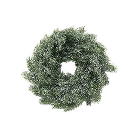 Europalms 45 cm PE Fir Snowy Wreath Decorative Accessory, Multi-Colour