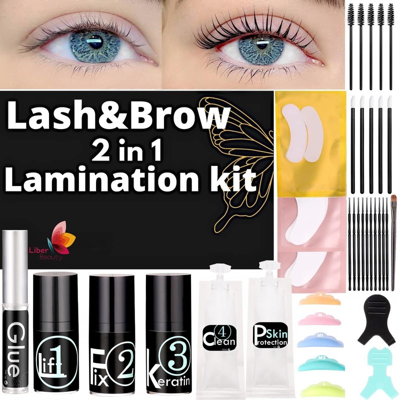 Liber Beauty Lash Lift Kit, Eyebrow Lamination kit Professional Salon