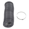 Flexible Aluminum Ducting Duct 1m Length with Clamp for Ventilation
