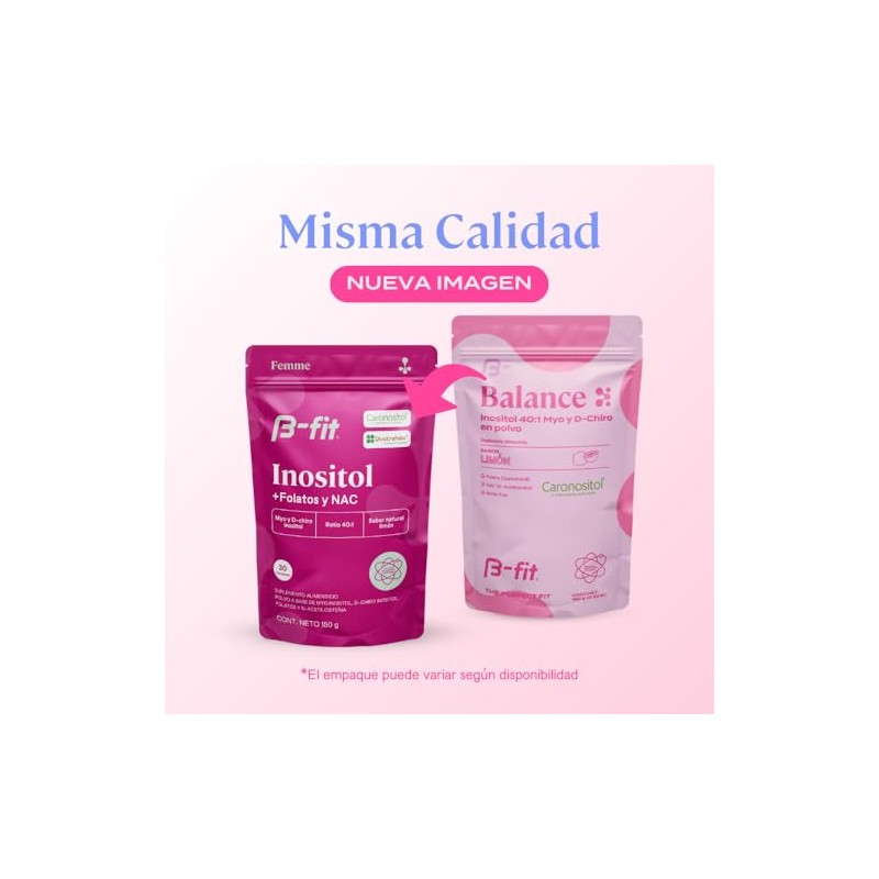 B-FIT B Myo Inositol y D Chiro Inositol - Fórmula