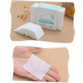 Beavorty 1000 Pack Thin Pad Non-woven Makeup Removal Pads Gentle Cotton Plastic Box Packaging for Makeup Removal Style