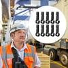 10pcs Black Hard Hat Headlamp Hooks - Hardhat Headlamp Clips