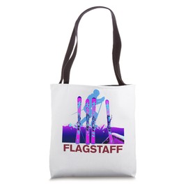 Flagstaff Skiing & Snowboarding Retro 90s Flagstaff Ski Tote Bag