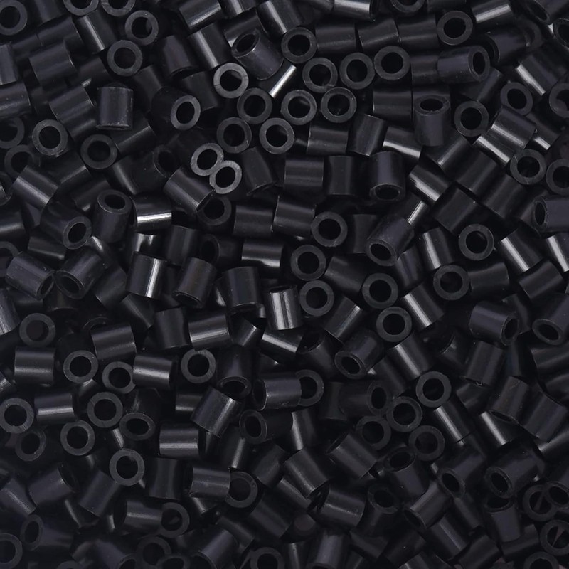 Fuse Beads for Crafts, Black, 6000pcs