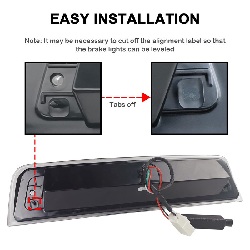 Tresound 3rd Third Brake Light for 2009-2017 Dodge Ram 1500