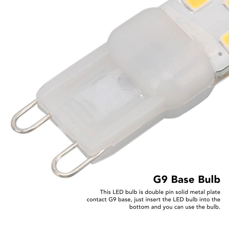 6PCS G9 LED Light Bulb Dimmable 5W 450LM 28 Beads