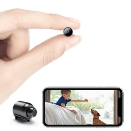 【Free 64G】Smallest Wireless WiFi Camera,HD1080P Spy IP Cam with Video Recording Live Feed,Baby Monitor,Nanny Cam,with Night Vision,Motion Detection,Cloud Storage for Security with iOS Android APP