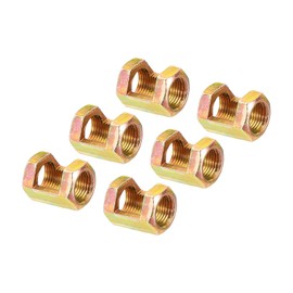 PATIKIL 1/8-27 (1/8IP) Hex Coupling Nut, 6 Pack Female Thread Connector 20mm Hexagonal Sleeve Nut Rod Bar Stud Tube Joint Hardware for Lamp Repair DIY