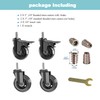 MALLLALA 3" Caster Wheels,Heavy Dudy Swivel Casters Set of 4