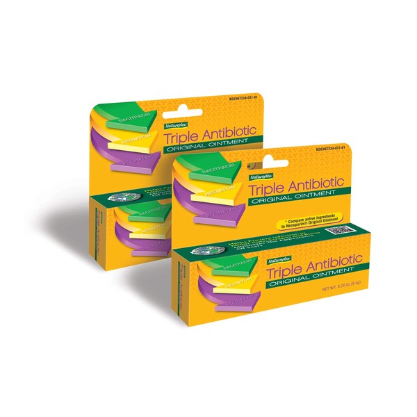Natureplex Triple Antibiotic Original Ointment 0.33 Ounce Tube 2 Pack