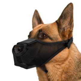 Dog Muzzle, Adjustable Breathable Dog Mouth Cover, Anti Biting Barking Chewing, Comfort Soft Basket Muzzle for Dogs, Allows Panting Drinking (XL)